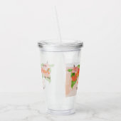 女の子の赤ちゃんシャワーに小さな桃が彼女の道にある アクリルタンブラー (左)