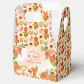 女の子の赤ちゃんシャワーに小さな桃が彼女の道にある フェイバーボックス (オープン)