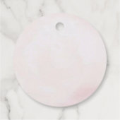 女の子の赤ちゃんシャワーのための魅惑の妖精の庭 フェイバータグ (裏面)