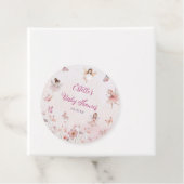 女の子の赤ちゃんシャワーのための魅惑の妖精の庭 フェイバータグ (インサイチュ)