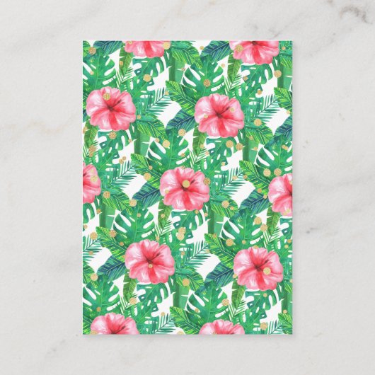 女の子の赤ちゃんシャワーを彼女の道にある小さな野生の人 アドバイスカード (裏面)