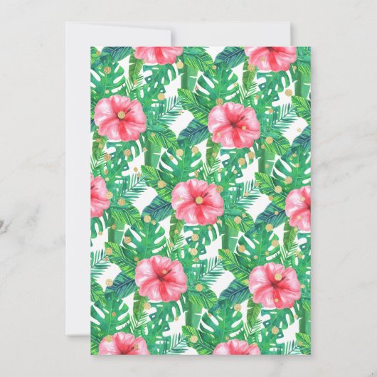 女の子の赤ちゃんシャワーを彼女の道にある小さな野生の人 サンキューカード (裏面)