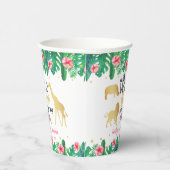 女の子の赤ちゃんシャワーを彼女の道にある小さな野生の人 紙コップ (右)