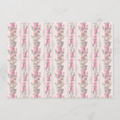 女の子の赤ちゃんシャワーアドバイスが親のために アドバイスカード (裏面)