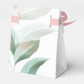 女の子の赤ちゃんシャワーエレファントエレガント フェイバーボックス (裏面サイド)