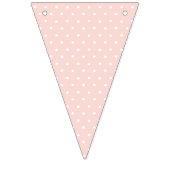 女の子の赤ちゃんシャワーパーティーの飾り。ピンク バンティングフラッグ (第2の旗)