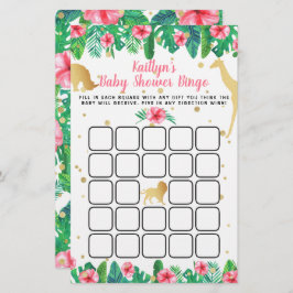 女の子の赤ちゃんシャワービンゴ