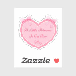 女の子の赤ちゃんシャワーピンクハートかわいい シール