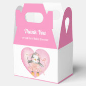 女の子の赤ちゃんシャワーピンクペンギン動物 フェイバーボックス (オープン)