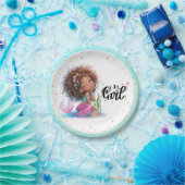 女の子の赤ちゃんシャワー小さな人魚だ ペーパープレート (パーティー)