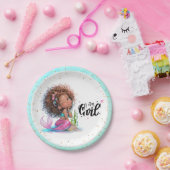 女の子の赤ちゃんシャワー小さな人魚だ ペーパープレート (パーティー)