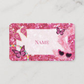 女の子の赤ちゃんシャワー座席表 プレイスカード (正面)