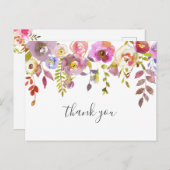 女の子の赤ちゃんシャワー感謝していの詩 ポストカード (正面/裏面)