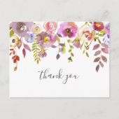 女の子の赤ちゃんシャワー感謝していの詩 ポストカード (正面)