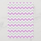 女の子の赤ちゃんシャワー感謝の詩のノート サンキューカード (裏面)