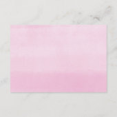 女の子の赤ちゃんシャワー本のリクエスト、赤面ピンク白 エンクロージャーカード (裏面)