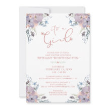 女の子の赤ちゃんシャワー水の色ワイルドフラワー