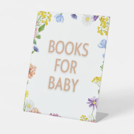 女の子の赤ちゃんシャワー甘い可能なビーフローラパーティー 台座サイン