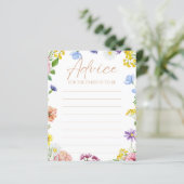 女の子の赤ちゃんシャワー甘いas can beeアドバイスカード (スタンド正面)