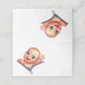 女の子の赤ちゃんシャワー白ありがとう プレイスカード (外部開封)