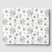 女の子の赤ちゃんシャワー ゲストブック (裏面)