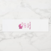 女の子の赤ちゃんシャワー ペットボトルラベル (シングルラベル)