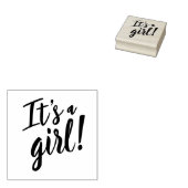 女の子の赤ちゃんシャワー ラバースタンプ (押印)
