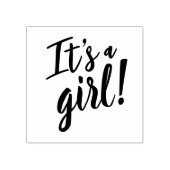 女の子の赤ちゃんシャワー ラバースタンプ (インプリント)