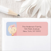 女の子の赤ちゃんシャワー ラベル (インサイチュ)