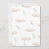 女の子の赤ちゃん服の赤ちゃんシャワーの招待状だ 招待状 (裏面)