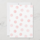 女の子の赤ちゃん服ベビーシャワー招待状A甘い 招待状 (裏面)