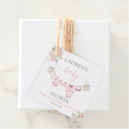 女の子の赤ちゃん服ベビーシャワー フェイバータグ