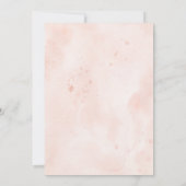 女の子の赤ちゃん フラッシュピンク 新生児 誕生のお知らせ 招待状 (裏面)