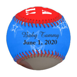 女の子の赤白青写真 野球ボール