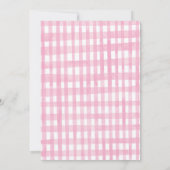 女の子の農場の動物たちによるバースデーバッシュ風船の誕生日 招待状 (裏面)