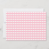 女の子の農場の誕生日写真 招待状 (裏面)