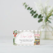 女の子の農家市場地元で育ったおむつラッフル エンクロージャーカード (スタンド正面)