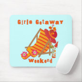 女の子の逃走の週末のTシャツおよびギフト マウスパッド (マウス)