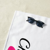 女の子の週末の旅行の熱帯目的地スティレット ビーチタオル (インサイチュ)