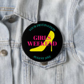 女の子の週末の旅行バチェロレッテstileto 缶バッジ (インサイチュ)