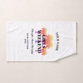 女の子の週末はセラピーギフトより安おもしろいい ハンドタオル (ハンドタオル)