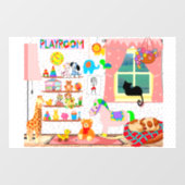 女の子の遊び部屋 ウィンドウサイン (シート)