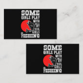 女の子の遊人形と実在女の子行の魚釣り1 名刺 (正面/裏面)