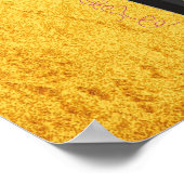 女の子の部屋かわいい名パーソナライズされた前 ポスター (角)