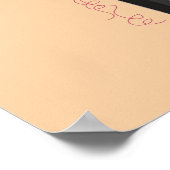 女の子の部屋かわいい名パーソナライズされた前 ポスター (角)