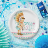 女の子の部族の赤ちゃんシャワー ペーパープレート (パーティー)