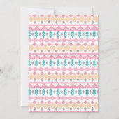 女の子の野生の1種族の誕生日のBohoのサンキューカード サンキューカード (裏面)