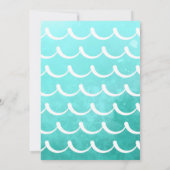 女の子の釣り1歳誕生日 招待状 (裏面)