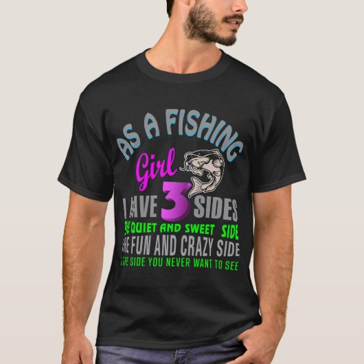 女の子の釣り Tシャツ (正面)