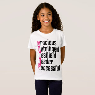女の子の陽性のTシャツ Tシャツ